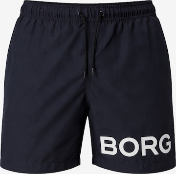 Shorts de bain BJÖRN BORG en bleu : devant