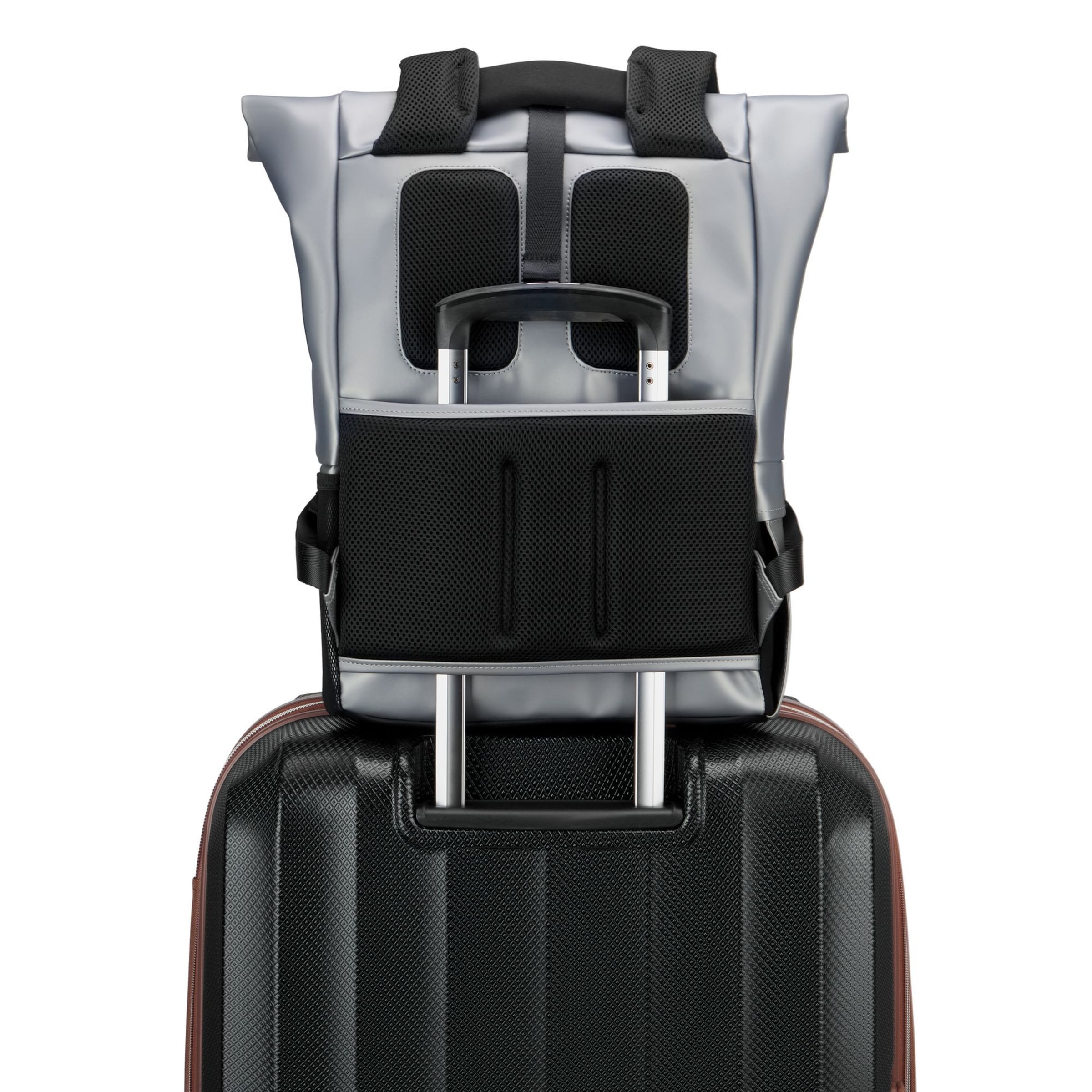 Delsey Paris Backpack 'Turenne' in Silver