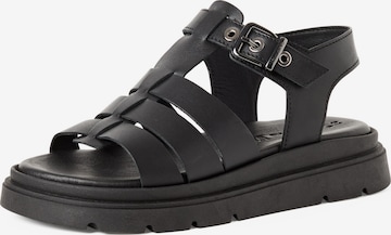 Tamaris Sandaal in Zwart: voorkant