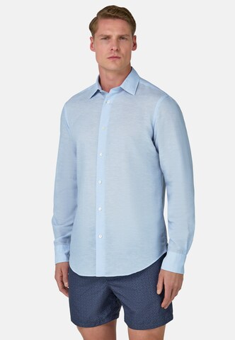 Boggi Milano Regular fit Button Up Shirt in Blue: front