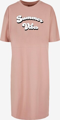 Merchcode Dress 'Summer Vibes' in Pink: front