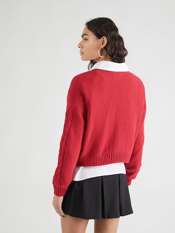 HOLLISTER Sweter w kolorze czerwony
