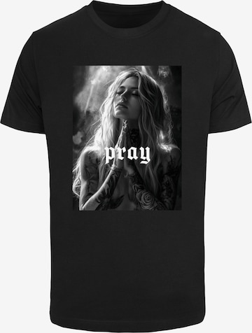 Mister TeeMajica 'Praying Girl' - crna boja: prednji dio
