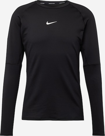 NIKE Toiminnallinen paita värissä musta: etupuoli