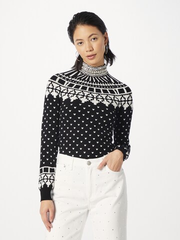 Pulover de la Karen Millen pe negru: față