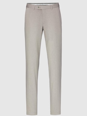 Hiltl Slim fit Chino Pants 'Tarent - Melange Cotton' in Beige: front