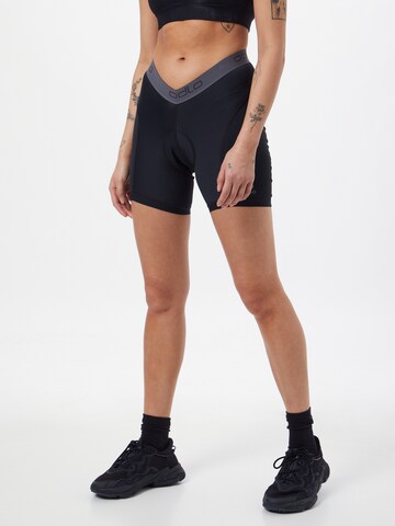 ODLO Skinny Workout Pants 'Breathe' in Black: front