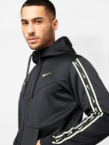 Nike Sportswear Sweatjacke 'Repeat' in Schwarz