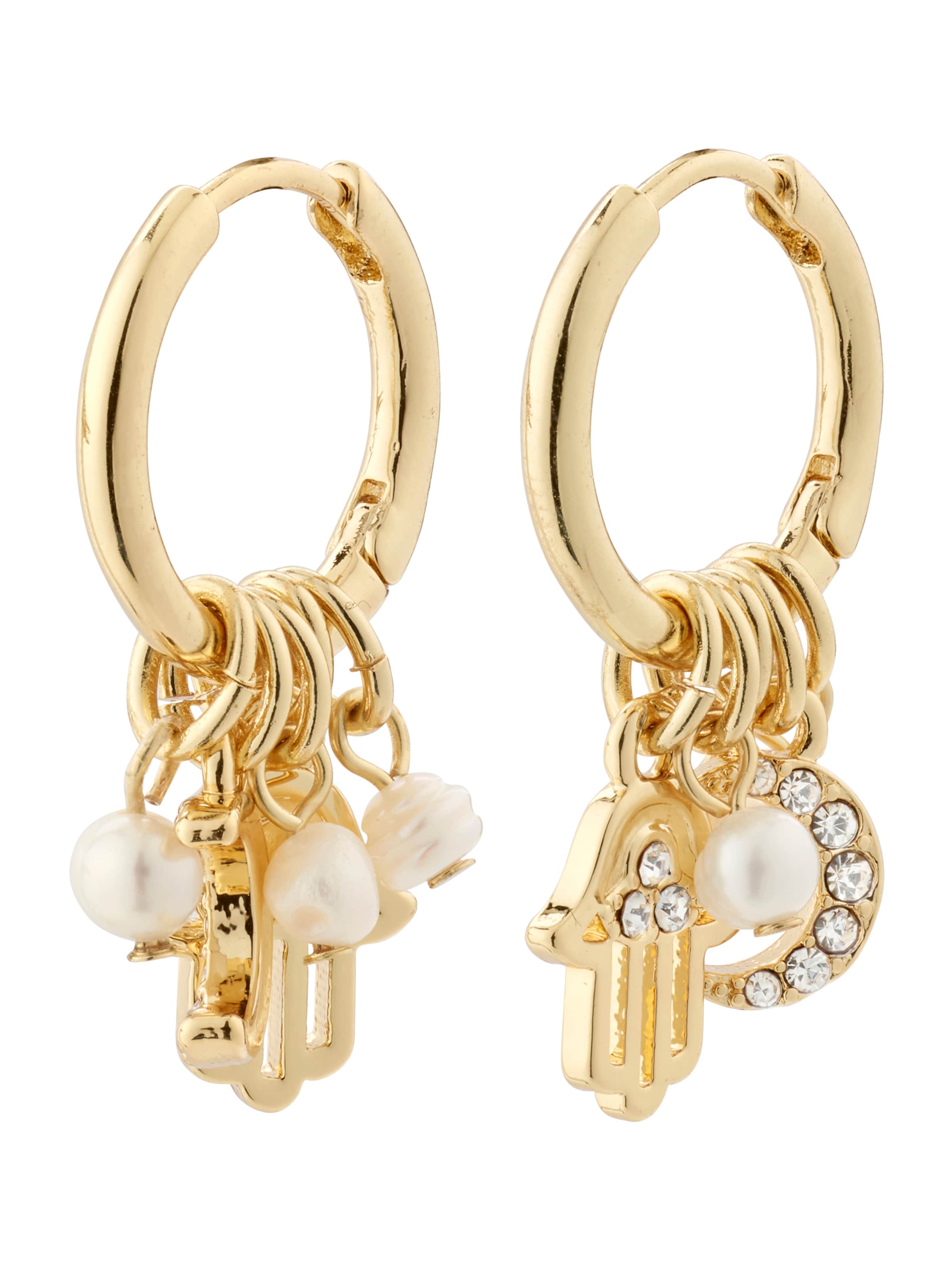 Pilgrim Øreringe 'PRUCENCE' i guld: forside