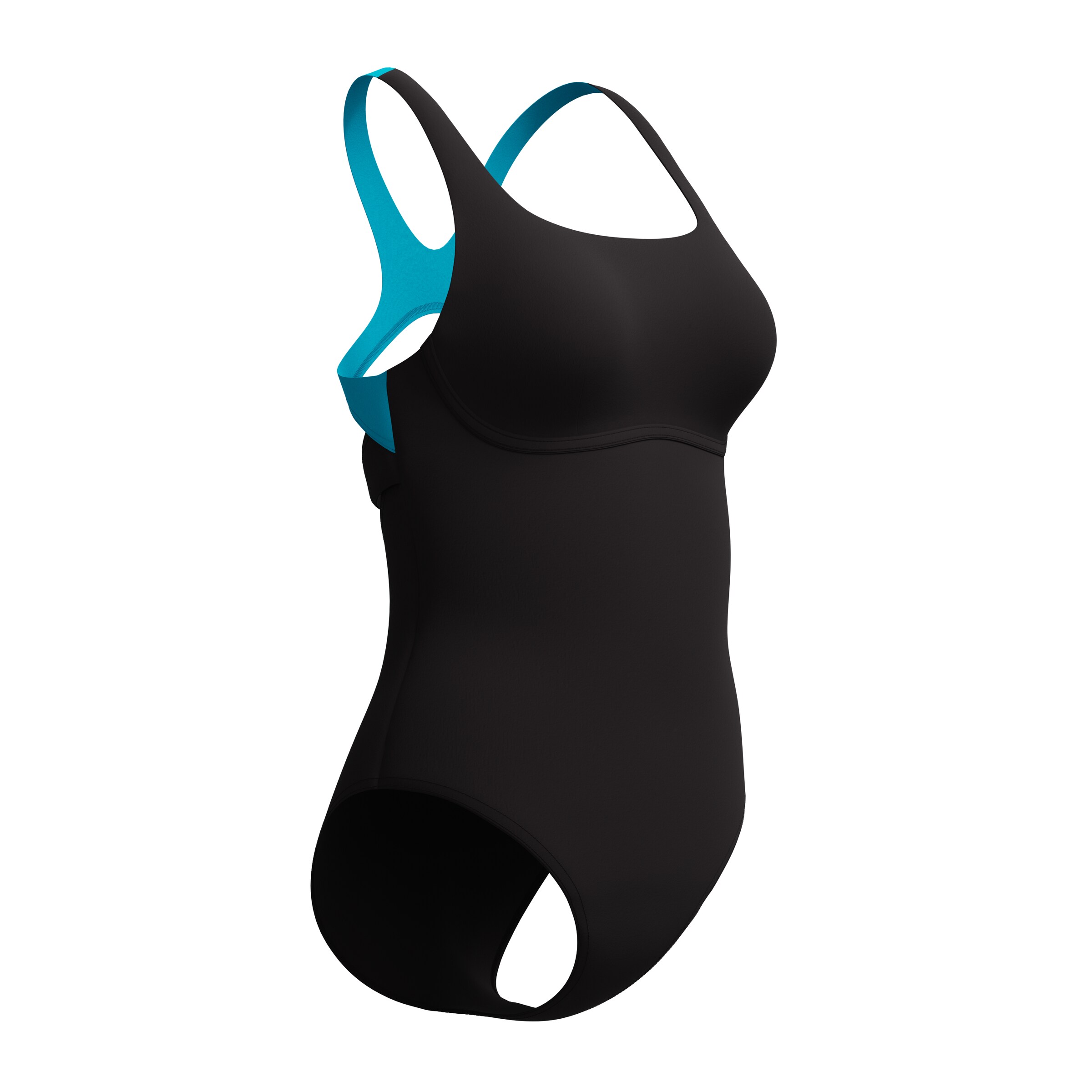 SPEEDO Bustier Badeanzug in Schwarz