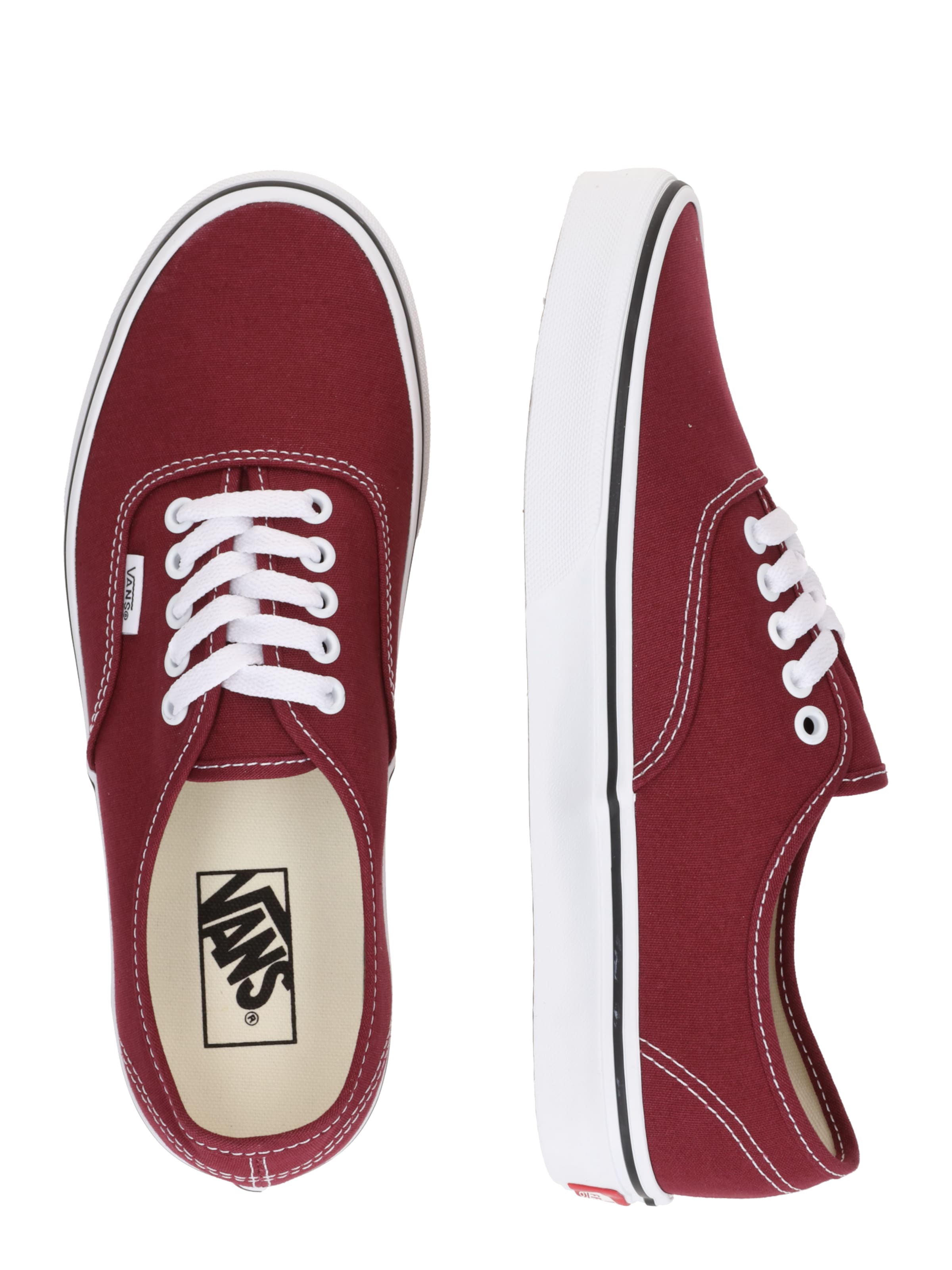 VANS Σνίκερ χαμηλό 'Authentic' σε κόκκινο: πλευρά