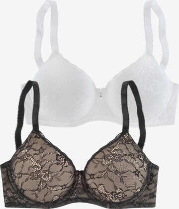 Invisible Soutien-gorge PETITE FLEUR en noir : devant