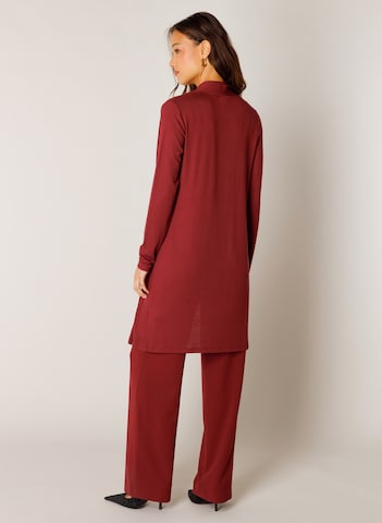 BASE LEVEL Knit Cardigan in Red