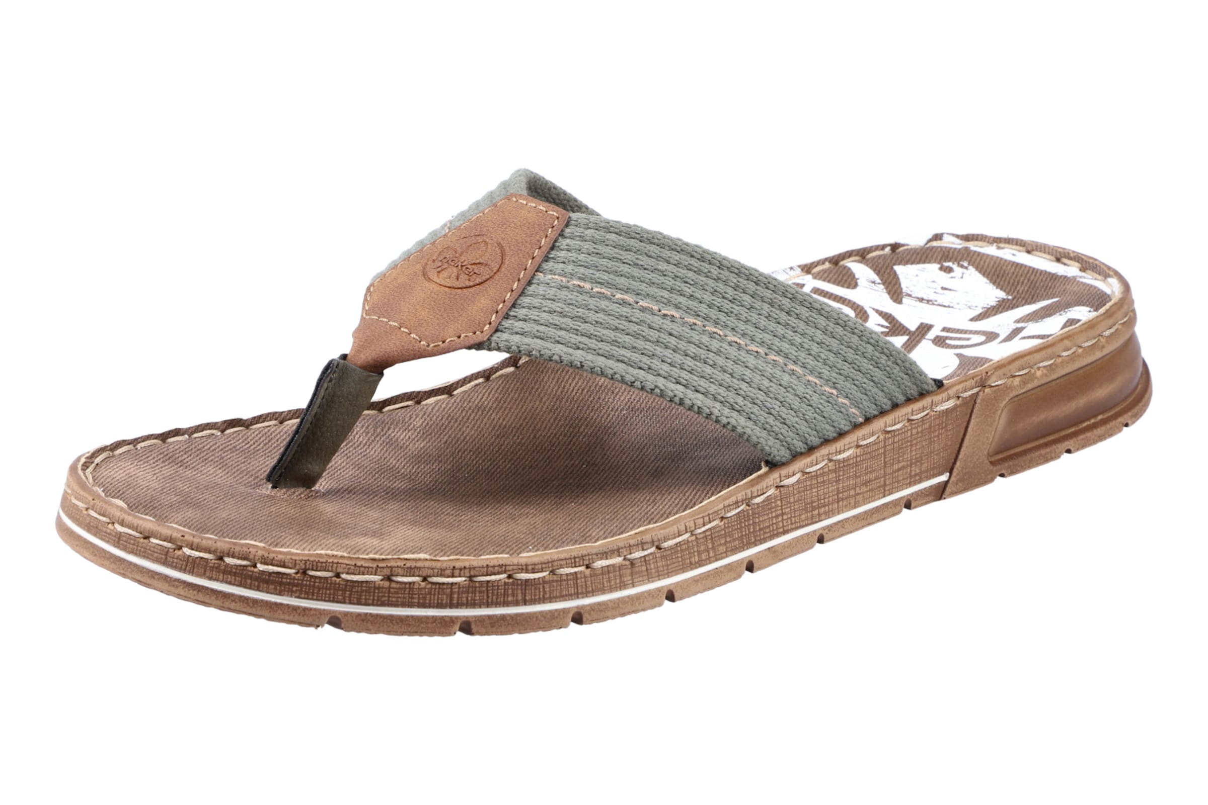 Rieker Zehentrenner in braun / tanne, Produktansicht