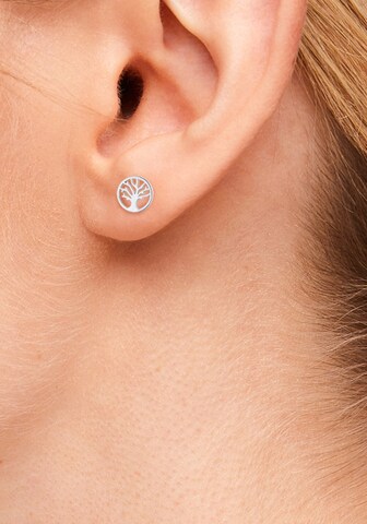 s.Oliver Ohrringe 'Lebensbaum' in Silber