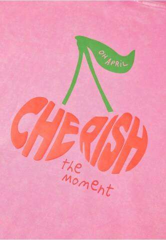 Sweat-shirt 'Cherish' OH APRIL en rose