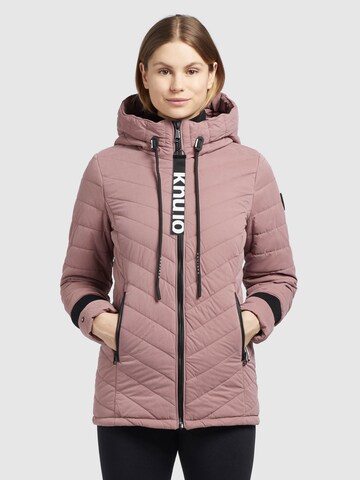 khujo Winter Jacket 'PATT2' in Pink: front