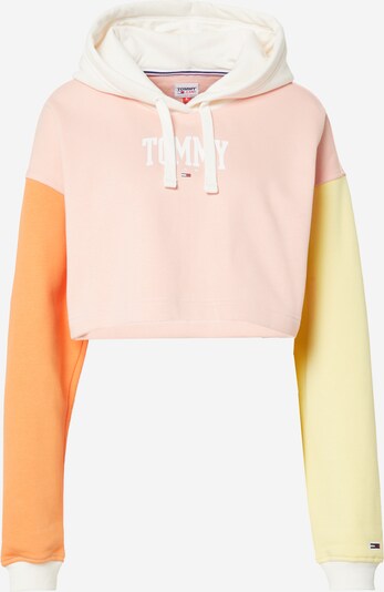 Tommy Jeans Sportisks džemperis, krāsa - oranžs / gaiši oranžs / pasteļrozā / balts, Preces skats