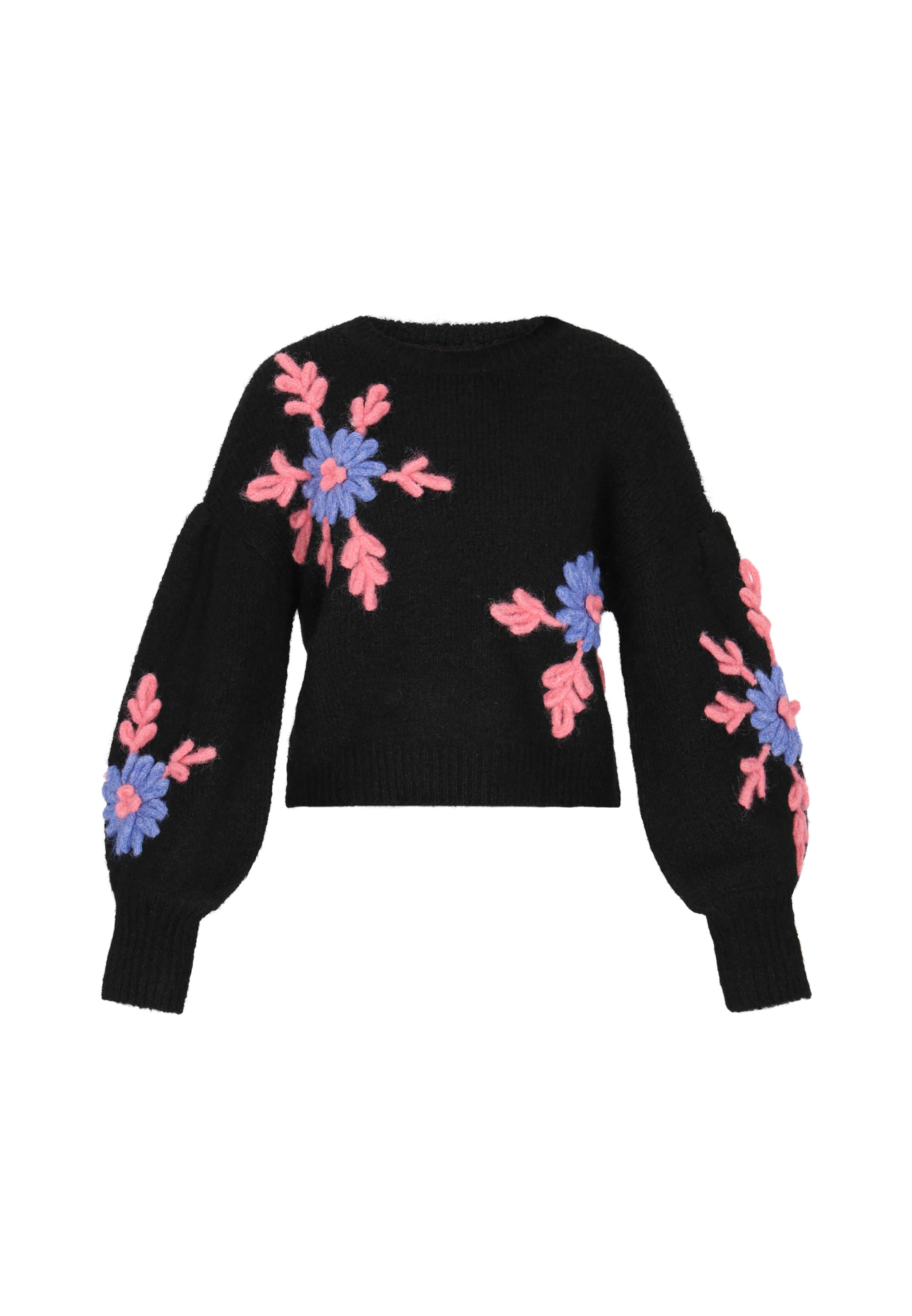 MYMOŠiroki pulover - crna boja: prednji dio