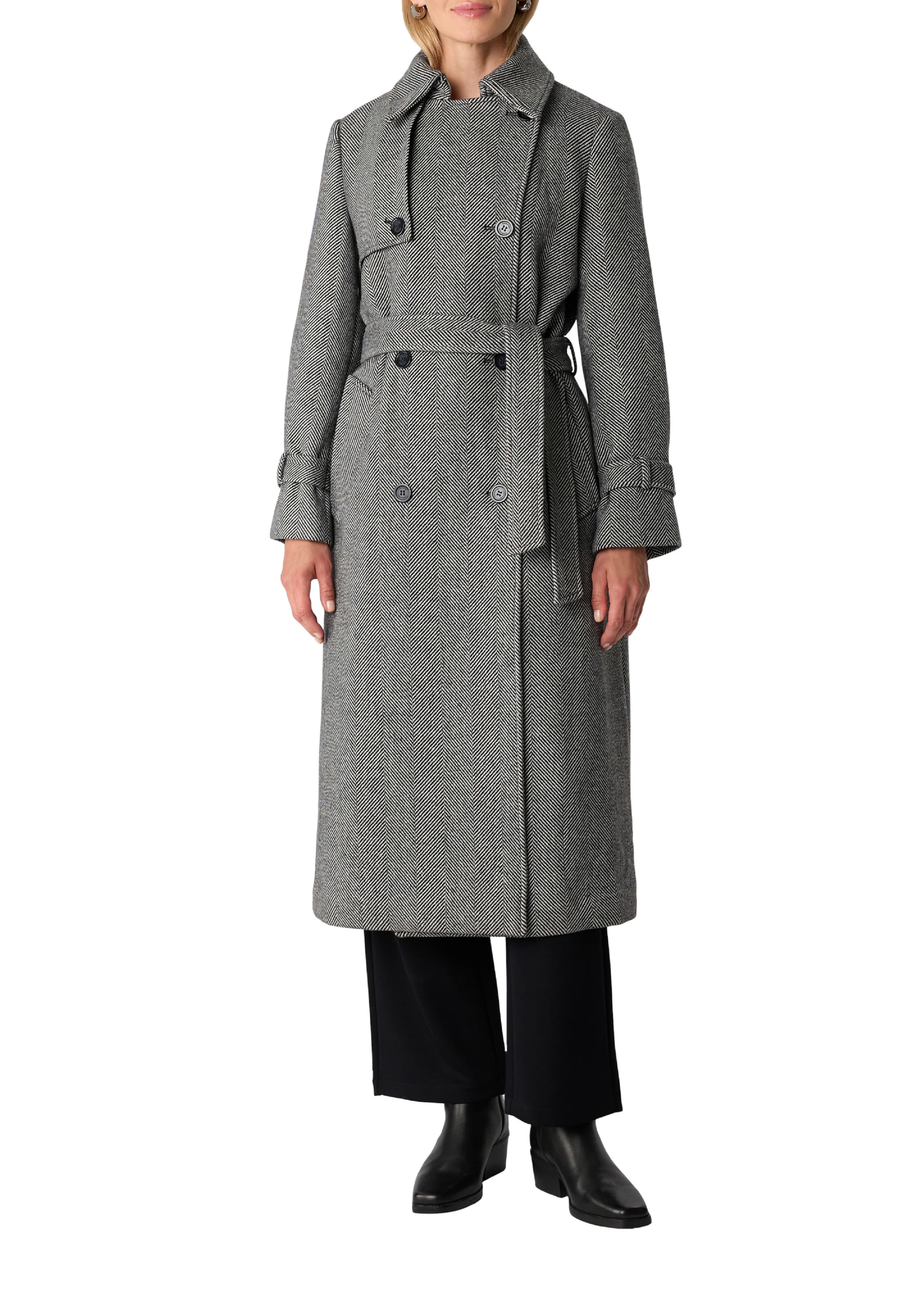 Cappotto di mezza stagione di COMMA in nero