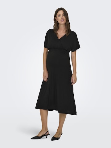 Only Maternity Obleka | črna barva