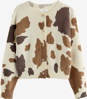 Next Neuletakki värissä beige: etupuoli