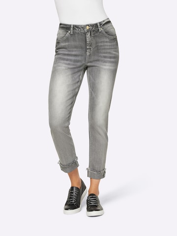 heine Slimfit Jeans in Grijs: voorkant