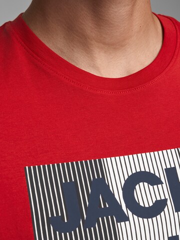 JACK & JONES T-Shirt in Rot