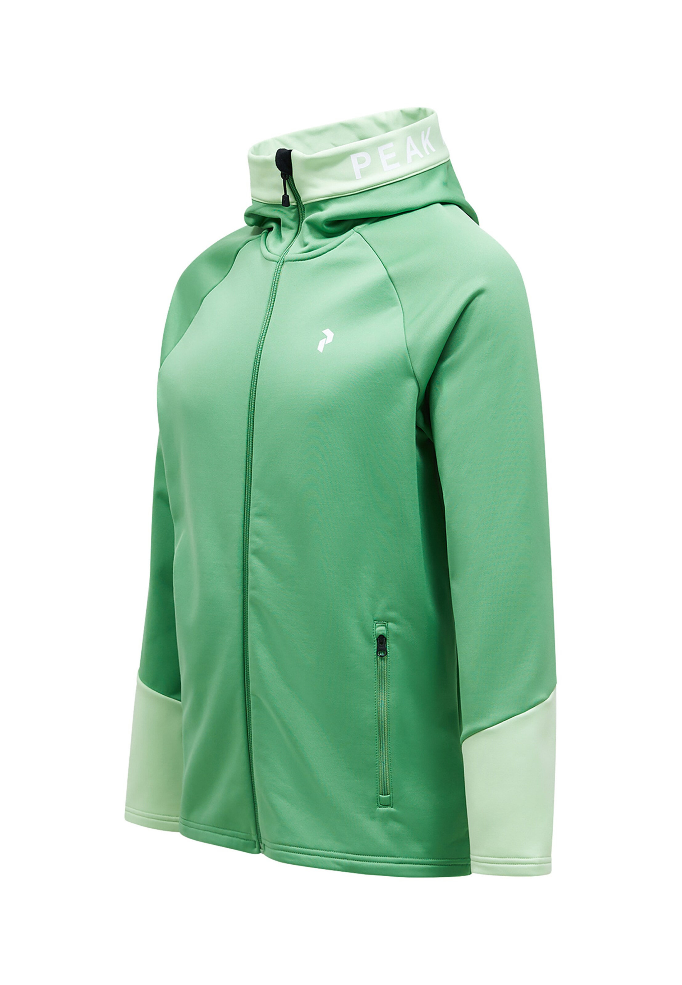 PEAK PERFORMANCE Athletic fleece jacket in Green