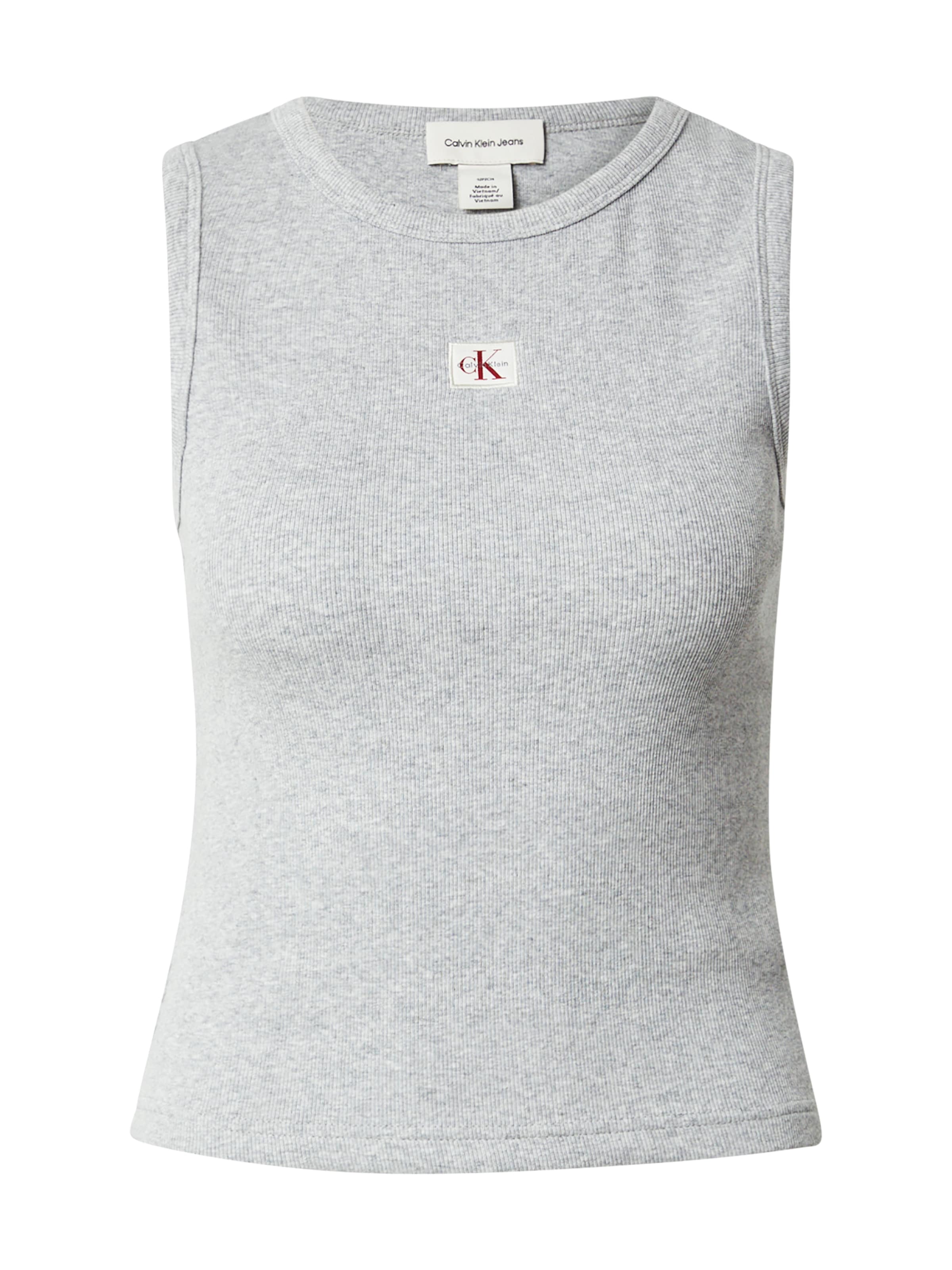 pilka Calvin Klein Jeans Palaidinė be rankovių: priekis