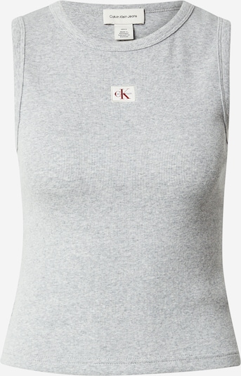 Calvin Klein Jeans Top veličine XXXS u siva / crvena / bijela, Pregled proizvoda