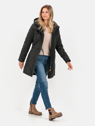 CAMEL ACTIVE Steppmantel im Vintage Look in Schwarz
