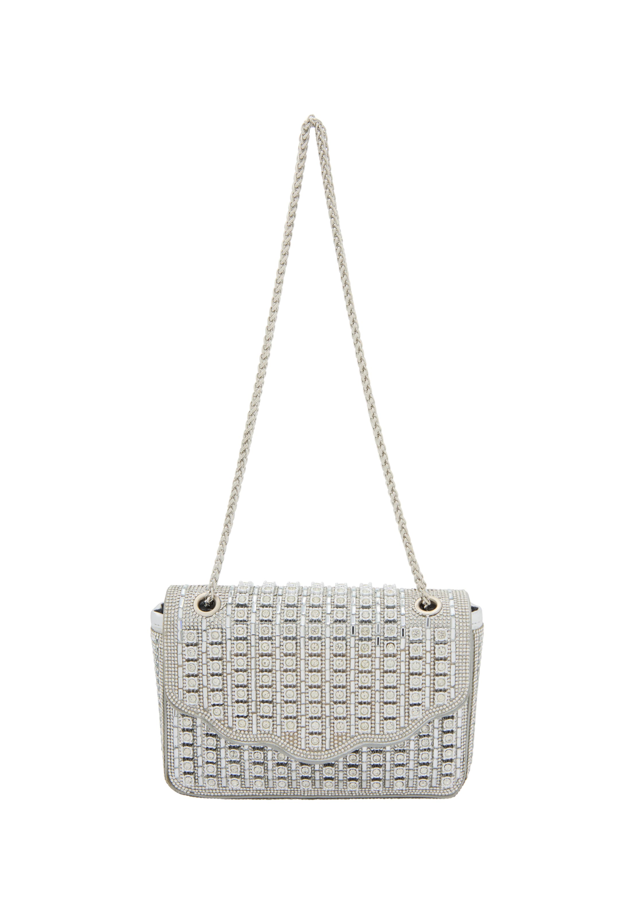 faina Kabelka na rameno 'Elegant' - Strieborná: predná strana