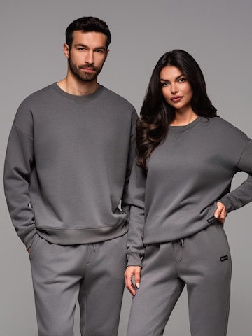 Sweat-shirt Ombre en gris : devant