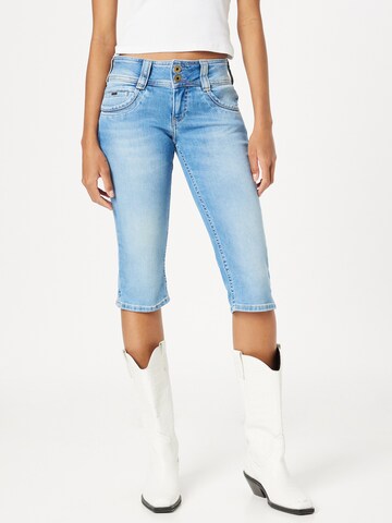 Coupe slim Jean 'GEN' Pepe Jeans en bleu : devant