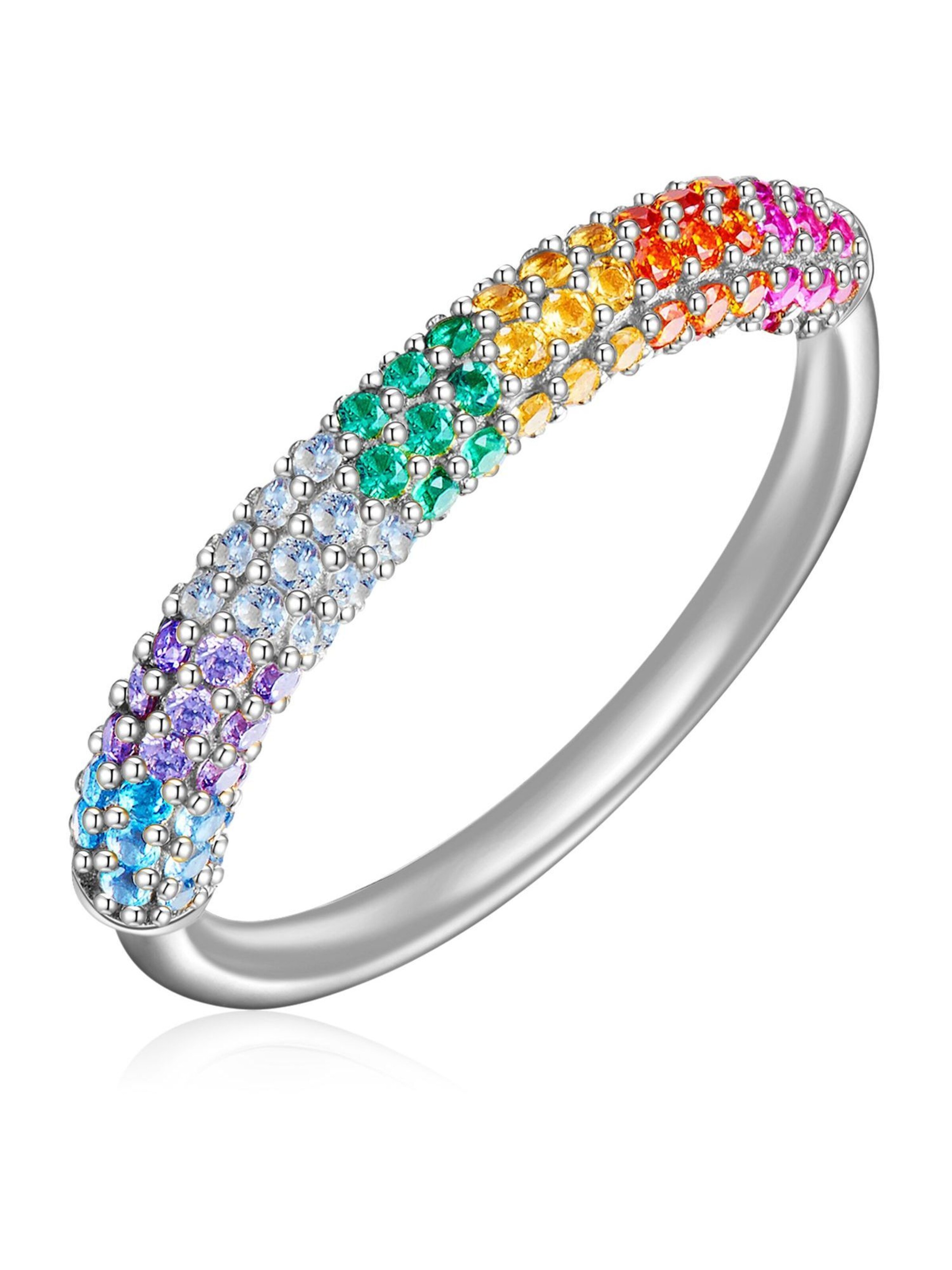 Glanzstücke München Ring in Zilver: voorkant