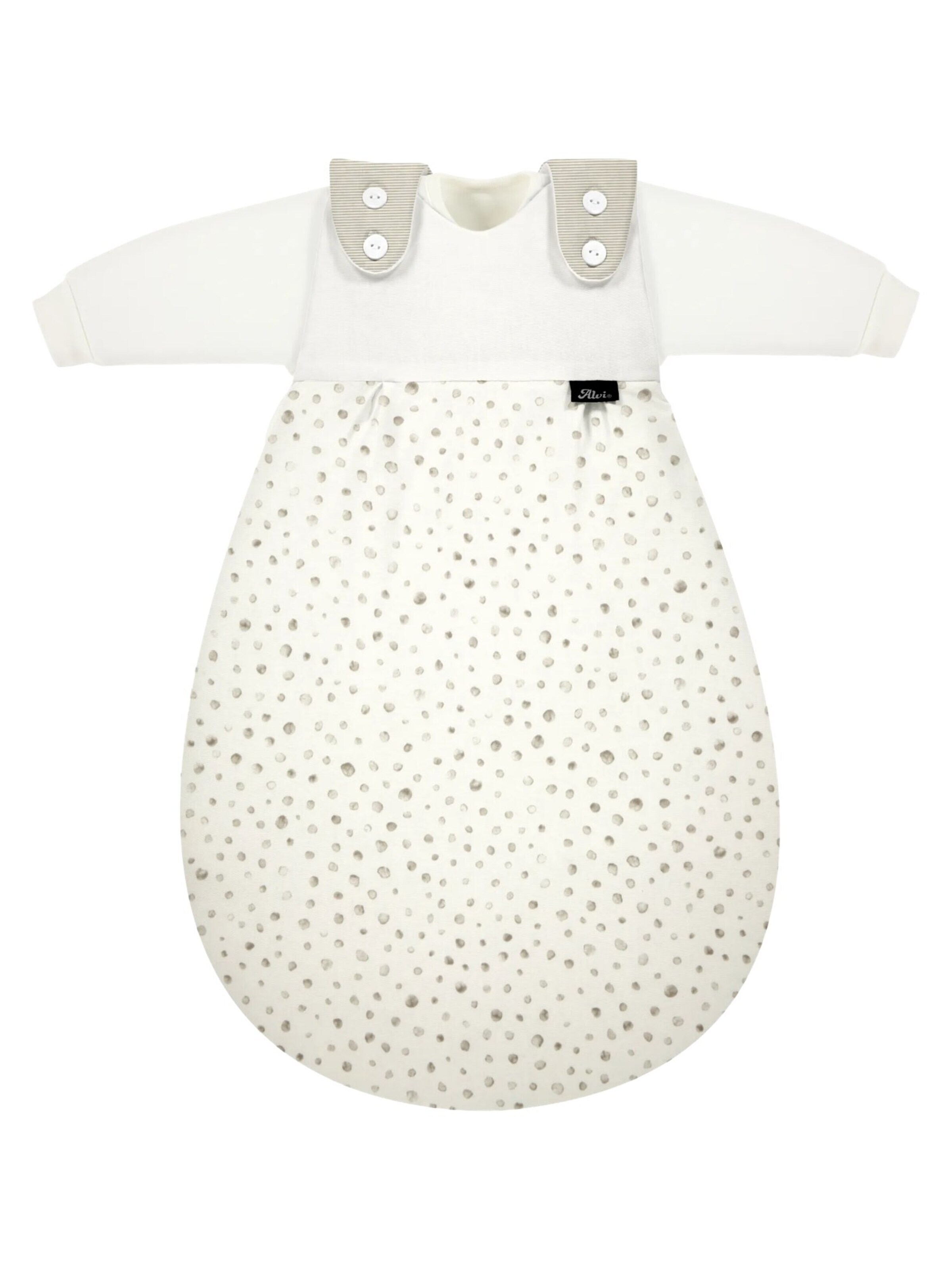 ALVI Schlafsack 'Schlafsack Baby-Mäxchen 3-teilig Baumwolle'‌‌‌‌ in Beige: Vorderseite