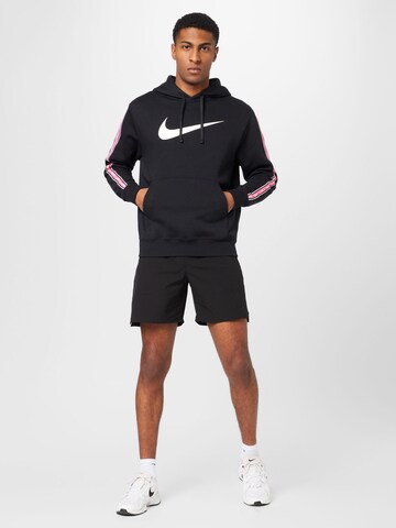 Nike SportswearSweater majica 'Repeat' - crna boja