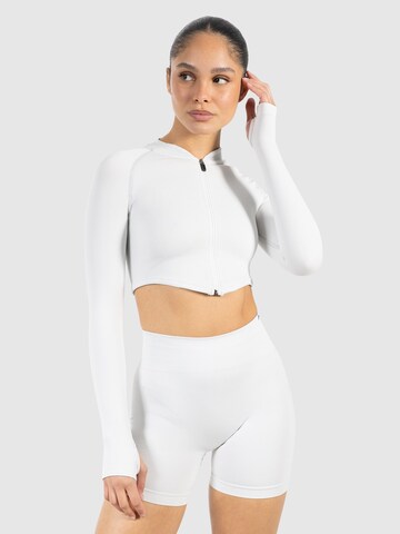 Smilodox Crop Jacke ' Harly ' in Beige: Vorderseite