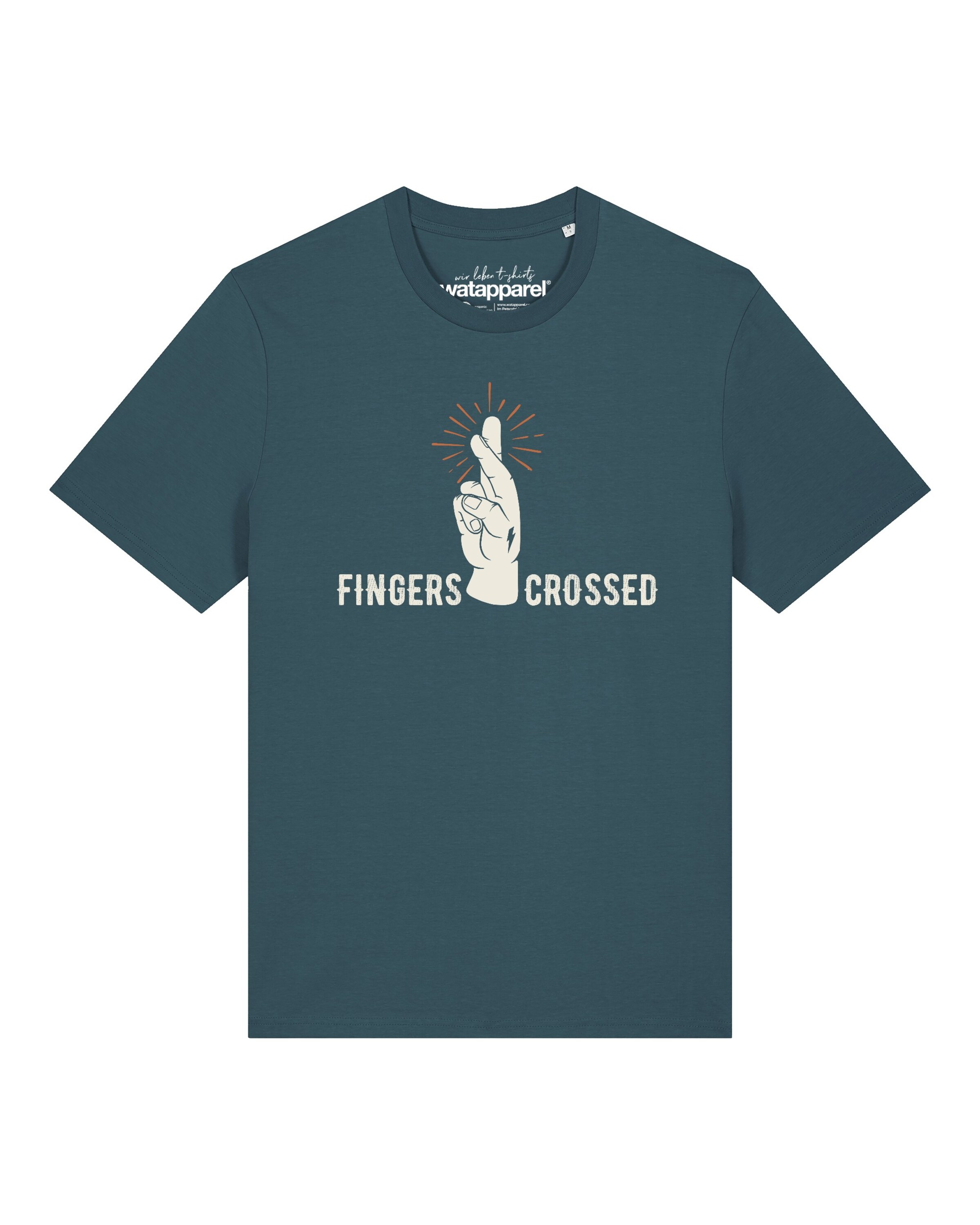 T-Shirt Watapparel en bleu : devant