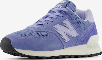 Baskets basses '574' new balance en bleu : devant
