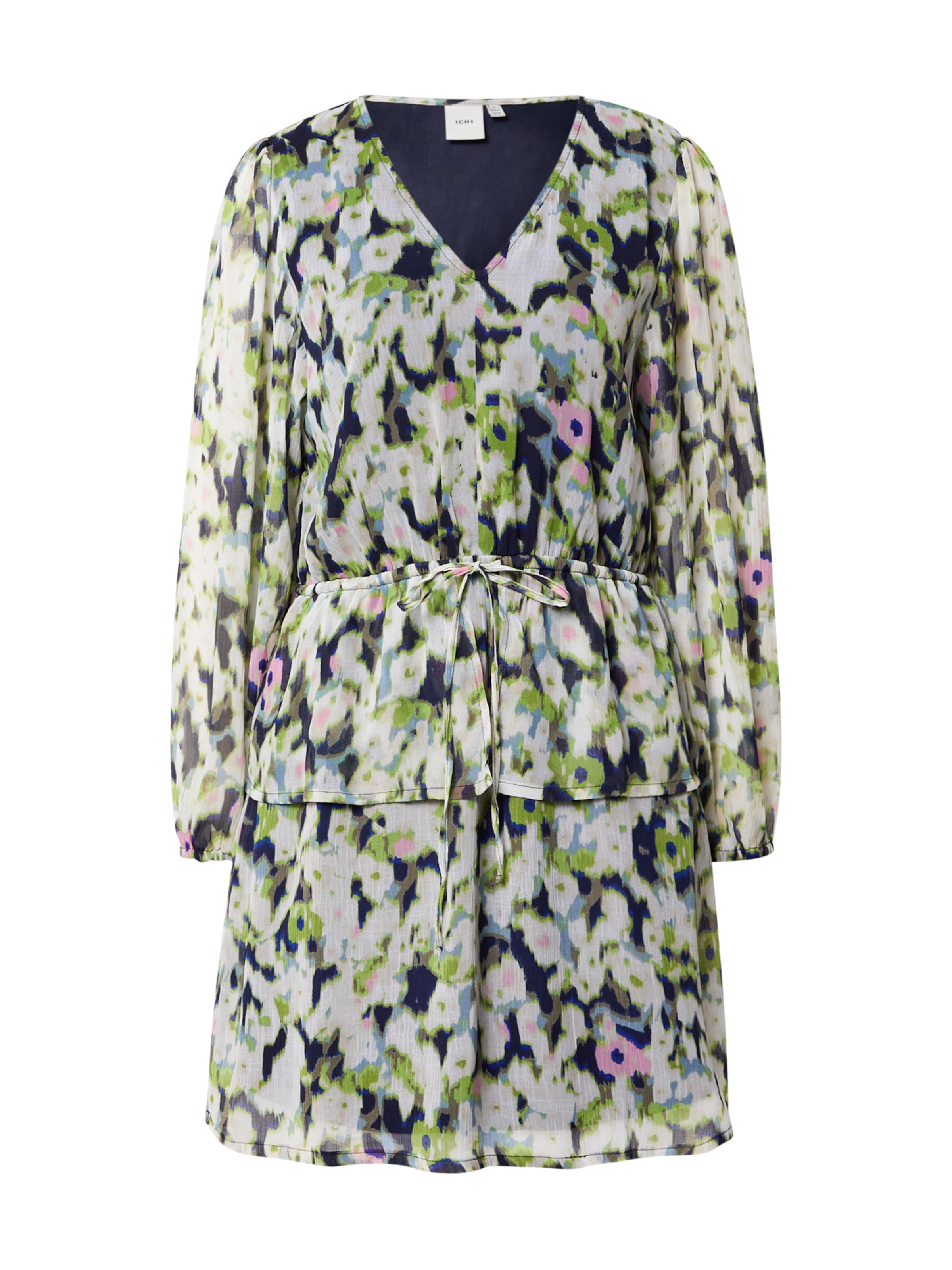 ICHI Vestido de verano 'Berano' en mezcla de colores, Vista del producto