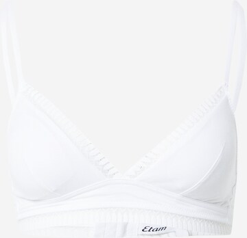 ETAM Triangle Bra 'HAPPILY WE CARE' in White: front