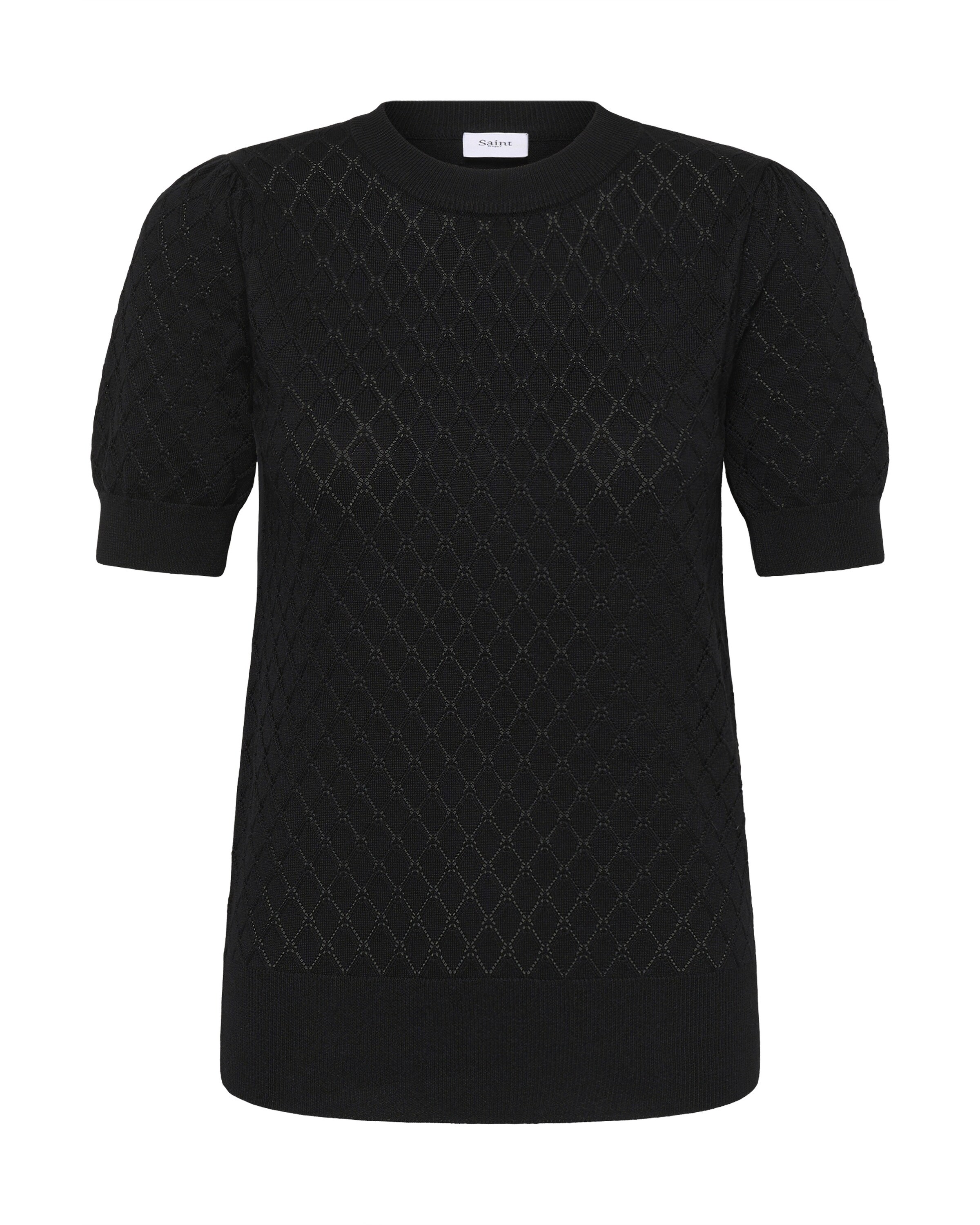 SAINT TROPEZ Pullover in Schwarz: Vorderseite