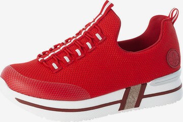 Rieker Platform trainers in Red: front