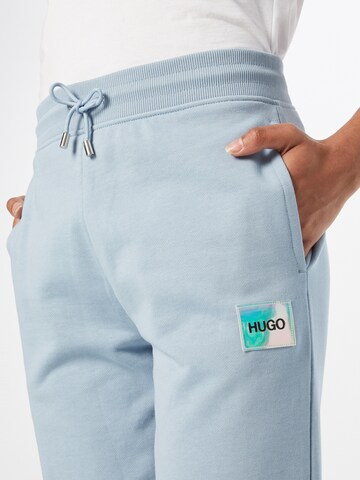 HUGO Red - Tapered Pantalón 'Dachibi' en azul