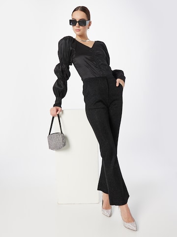 Oval Square Blouse 'Vibe' in Black