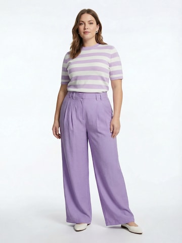 Loosefit Pantalon à pince 'Finja' Guido Maria Kretschmer Curvy en violet