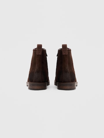 TOMMY HILFIGER Fűzős csizma - barna