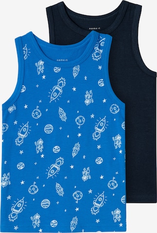 NAME IT - Camiseta térmica 'SKYDIVER SPACE' en azul: frente